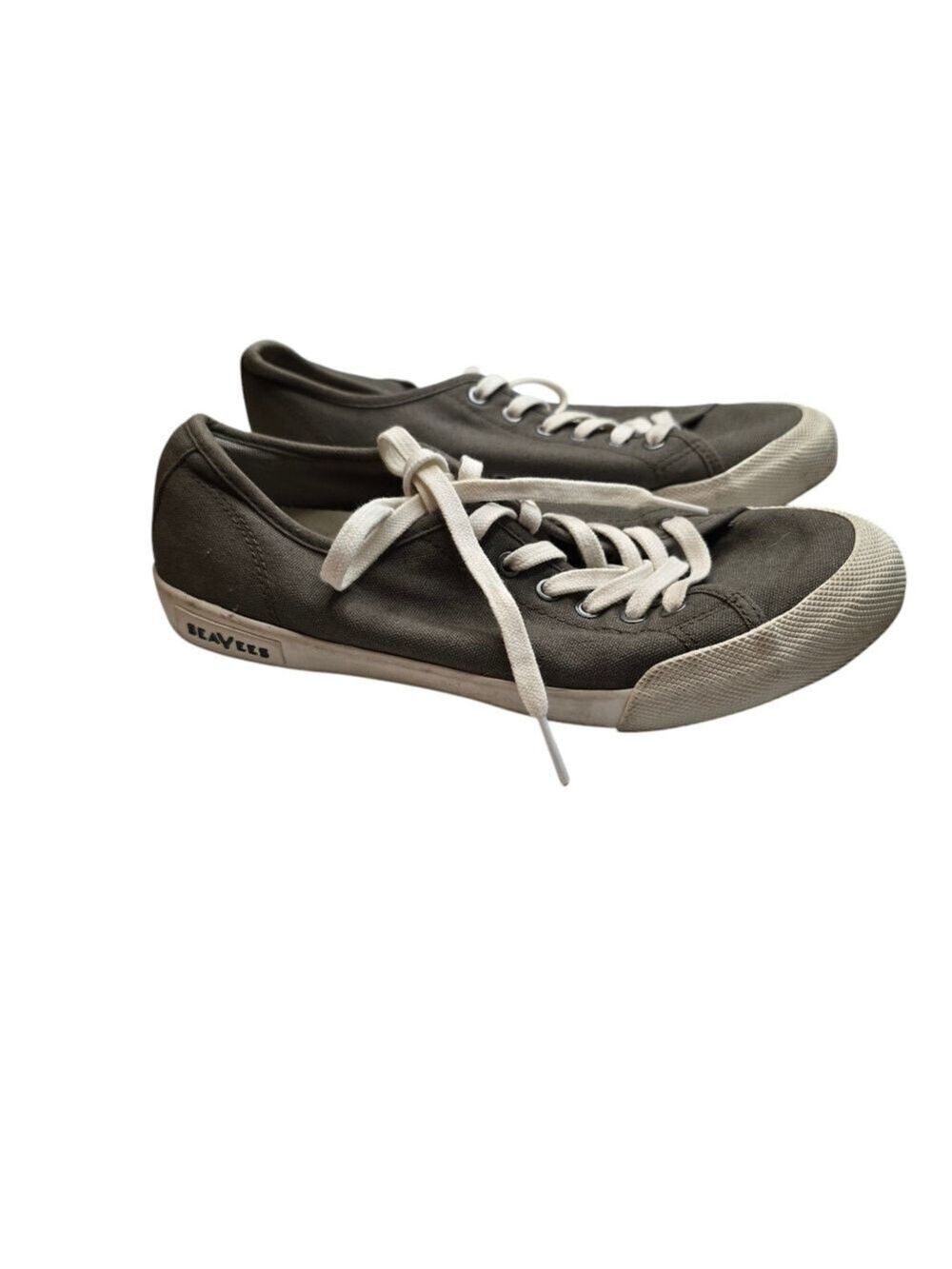 SeaVees Monterey Standard Gray Cotton Canvas Sneakers Women's 7.5